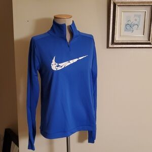 Nike Blue Quarter-Zip Pullover